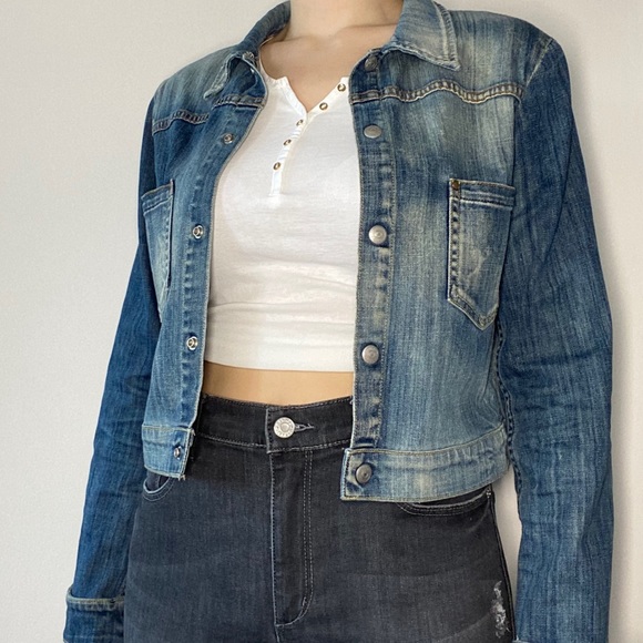 Cropped Style Citizens of Humanity Jean Jacket - Picture 3 of 4